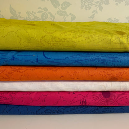 Andover Between Dwell in The Dusk Alison Glass 6 Colours Quilting Patchwork Craft 100% Premium Cotton Fabric