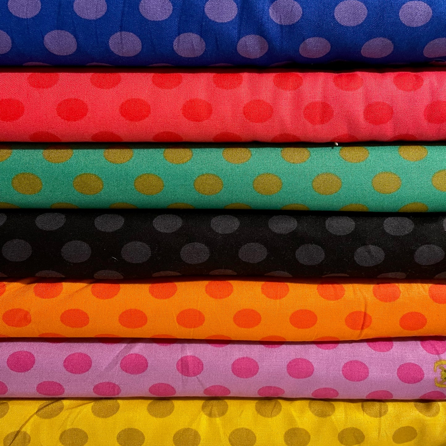 Andover Makower Ellipse Scarab Dot Alison Glass 7 Colours Quilting Patchwork Craft 100% Premium Cotton Fabric