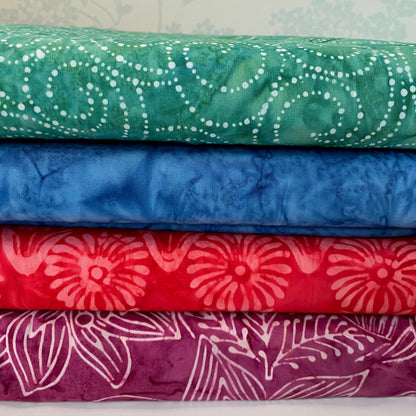 Moda Calypso Batik Fabric From Indonesia Kate Spain 4 Colours Quilting Patchwork Craft 100% Premium Cotton Fabric