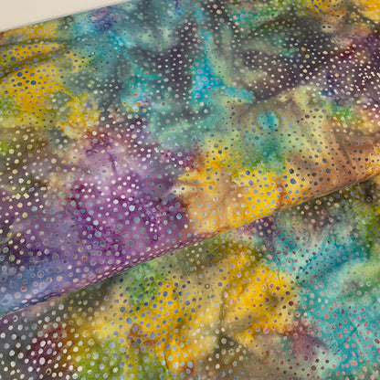 Island Batiks Fabric From Bali 12 Colours Set 4 Quilting Patchwork Craft 100% Premium Cotton Fabric