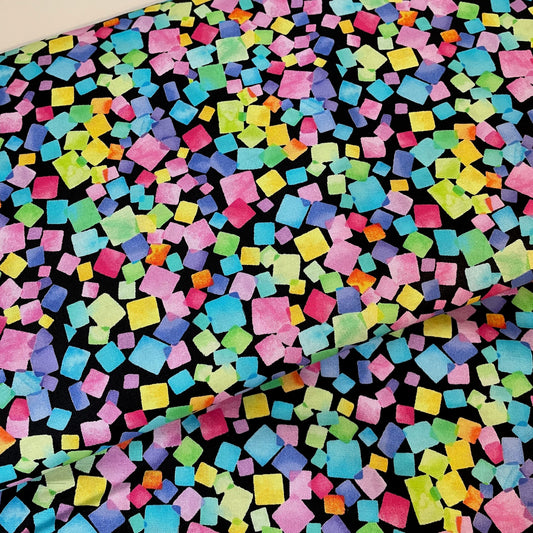 Timeless Treasures & More Rainbow Coloured Fabric 5 Designs Craft Patchwork Quilting 100% Premium Cotton Fabric