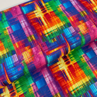 Timeless Treasures & More Rainbow Coloured Fabric 5 Designs Craft Patchwork Quilting 100% Premium Cotton Fabric