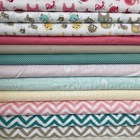 Clothworks Brother Sister Nursery Children's 12 Designs 100% Cotton Fabric Patchwork Quilting Craft