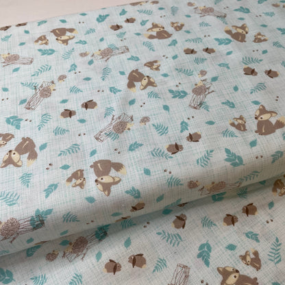 EQS Dear Stella Moda Teddy Bear Jungle Animals Woodland Birdhouse  Children's 4 Designs 100% Cotton Fabric Patchwork Quilting Craft