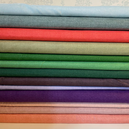 Makower Linen Texture 24 Colours 100% Premium Cotton Fabric