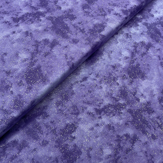 John Louden Metallic Shimmer Purple Fabric 100% Cotton Fabric