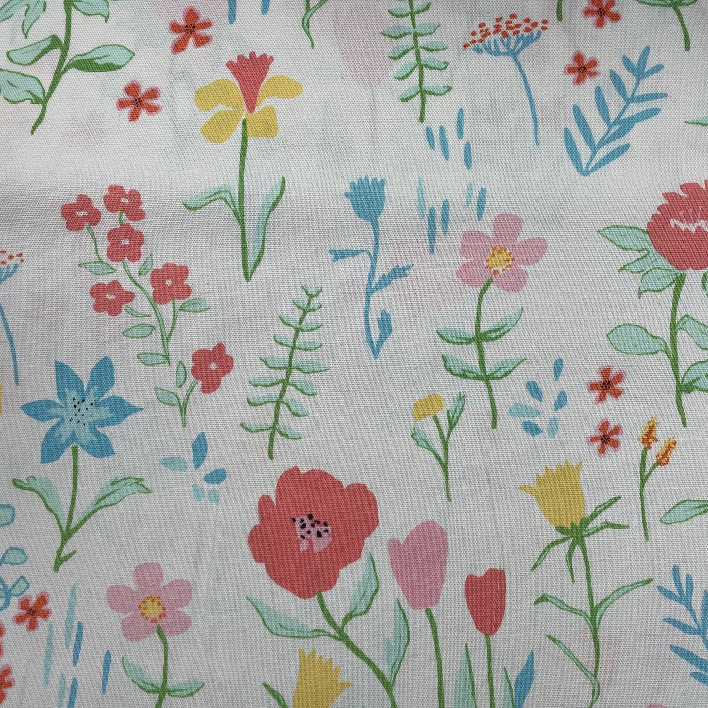 Michael Miller Plockade Full Bloom Floral Navy or Ivory 100% Cotton Canvas