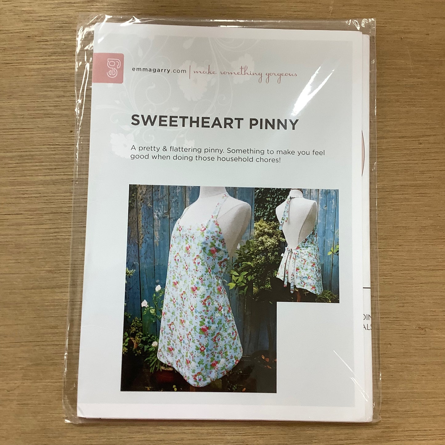 Sweetheart Pinny Sewing Pattern by Emma Garry Apron