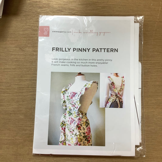 Frilly  Pinny Sewing Pattern by Emma Garry Apron