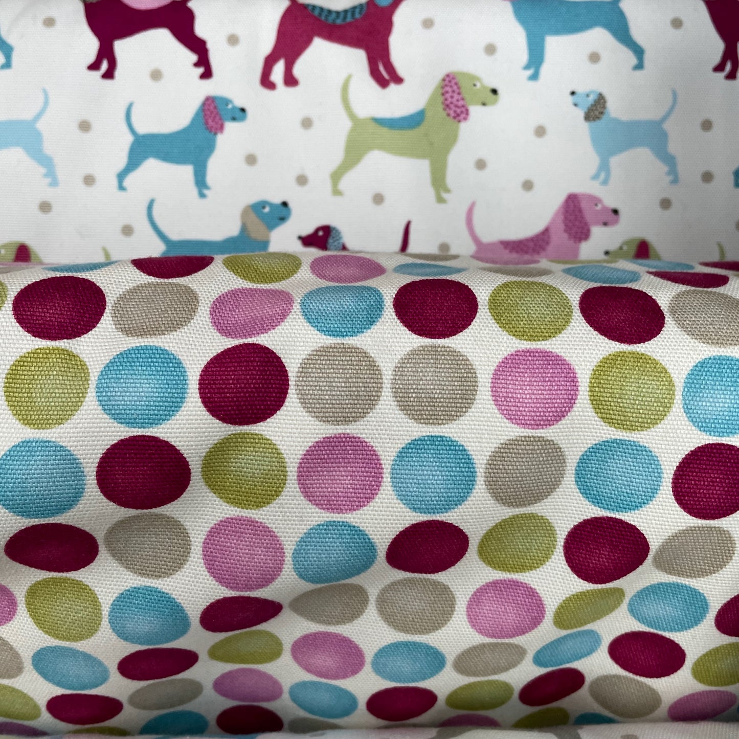 Dog Spot Coordinating Fabric 4 Colours 100% Cotton Duck Fabric