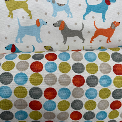 Dog Spot Coordinating Fabric 4 Colours 100% Cotton Duck Fabric