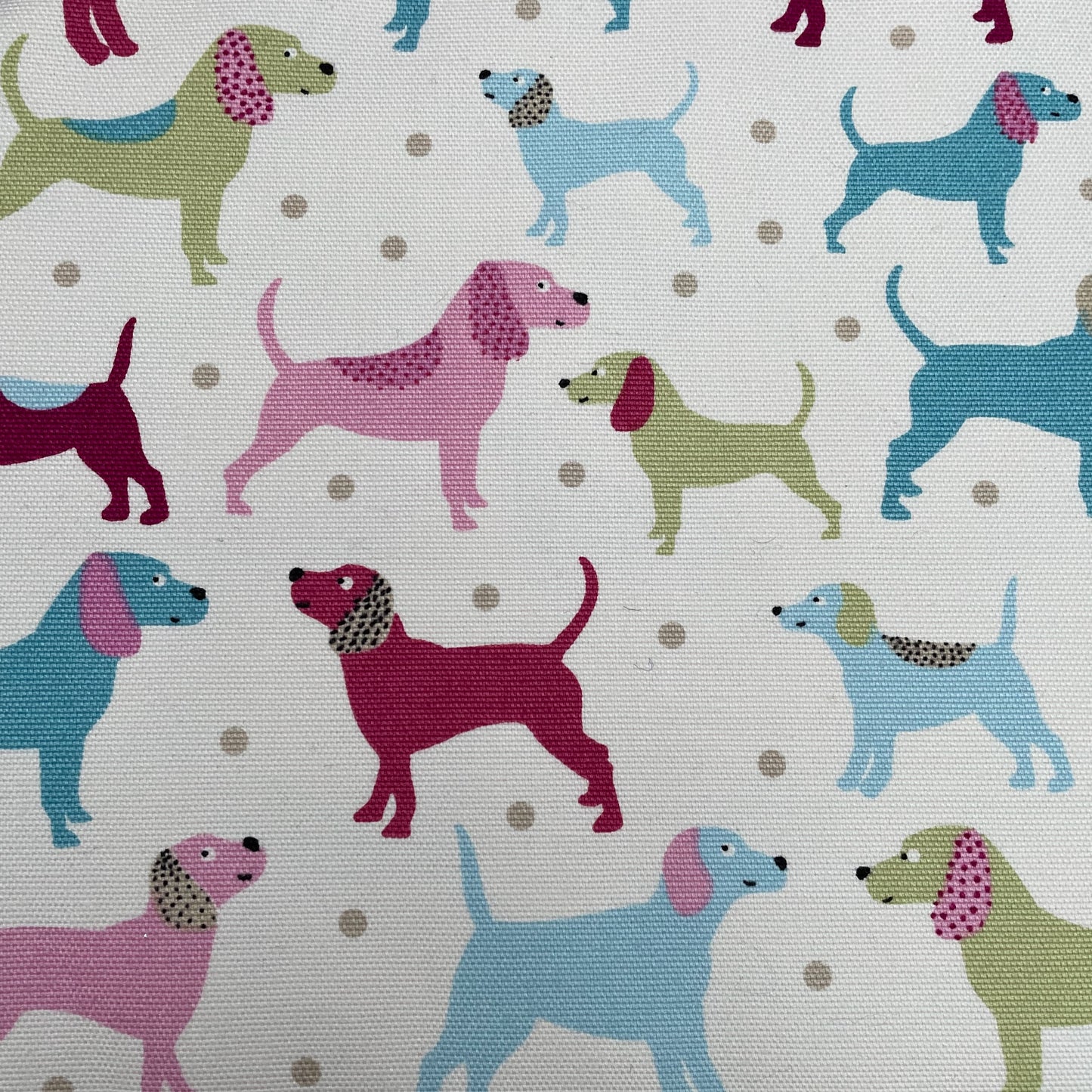 Dog Spot Coordinating Fabric 4 Colours 100% Cotton Duck Fabric