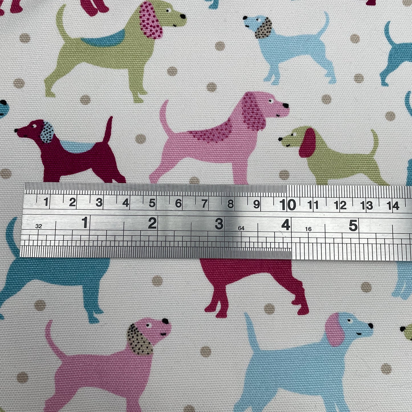 Dog Spot Coordinating Fabric 4 Colours 100% Cotton Duck Fabric