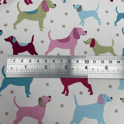 Dog Spot Coordinating Fabric 4 Colours 100% Cotton Duck Fabric