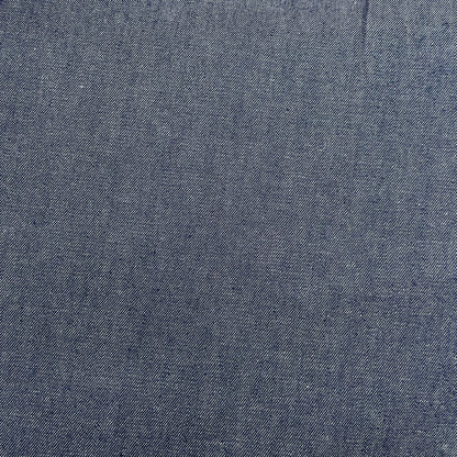 Blue 100% Combed Cotton Chambray Denim Fabric