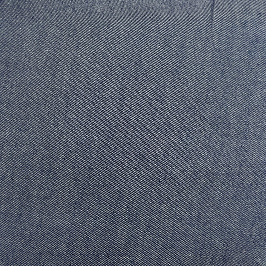Blue 100% Combed Cotton Chambray Denim Fabric