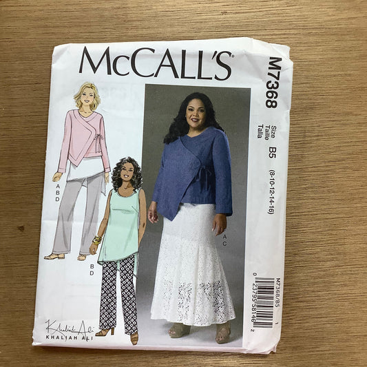 McCall's Dressmaking Sewing Pattern  Ladies Women's Jacket Top Skirt Pants 7368