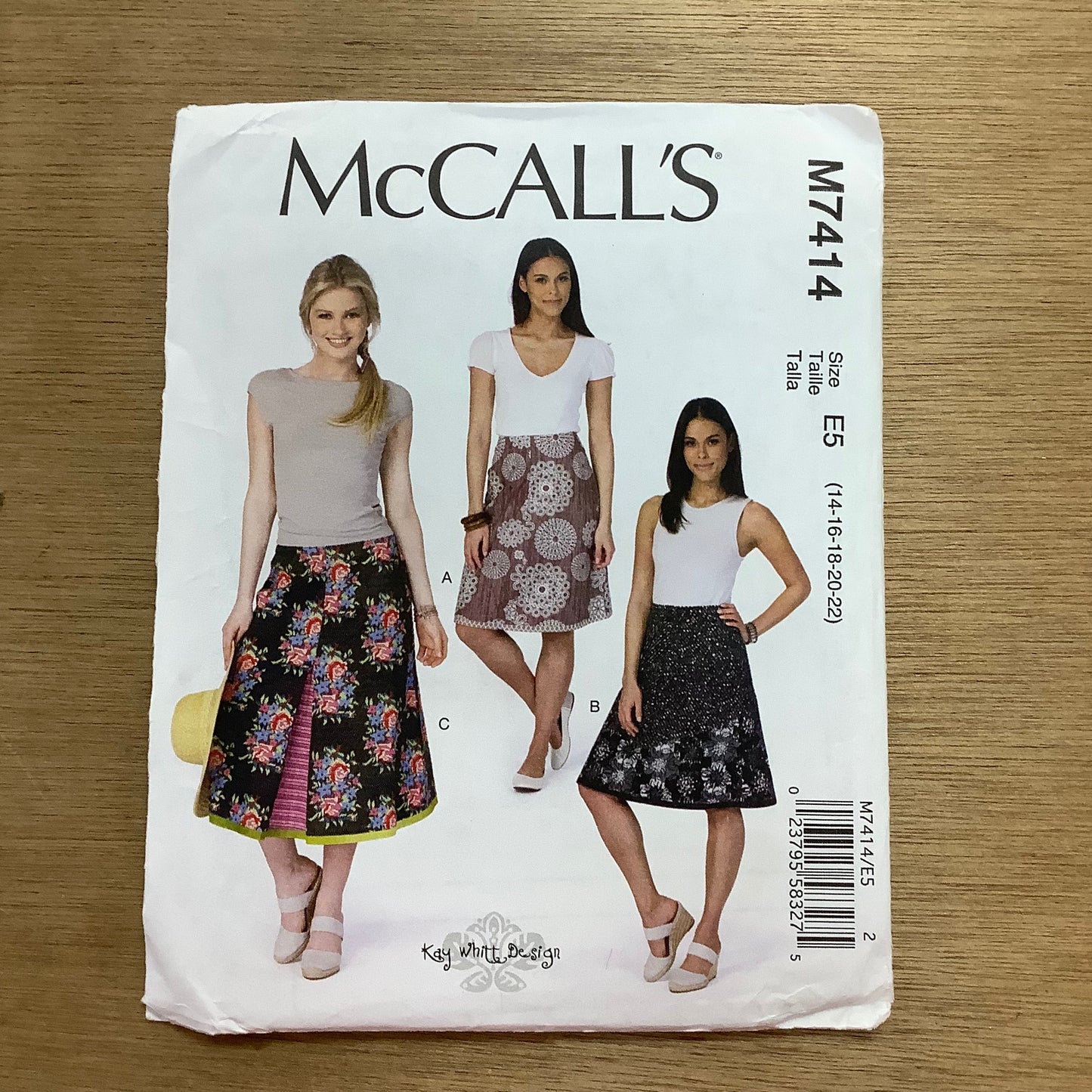 McCall's Dressmaking Sewing Pattern  Ladies Women's Skirts 7414