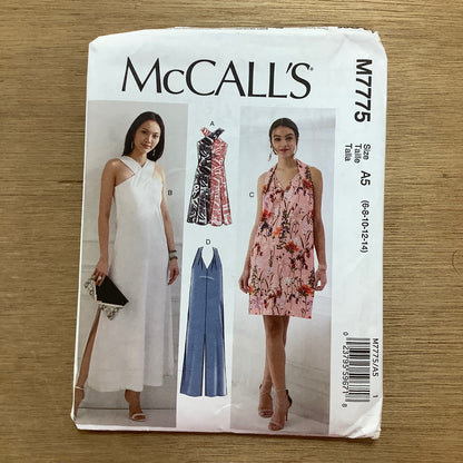 McCall's Dressmaking Sewing Pattern Women's Jumpsuit Playsuit Dress 7775