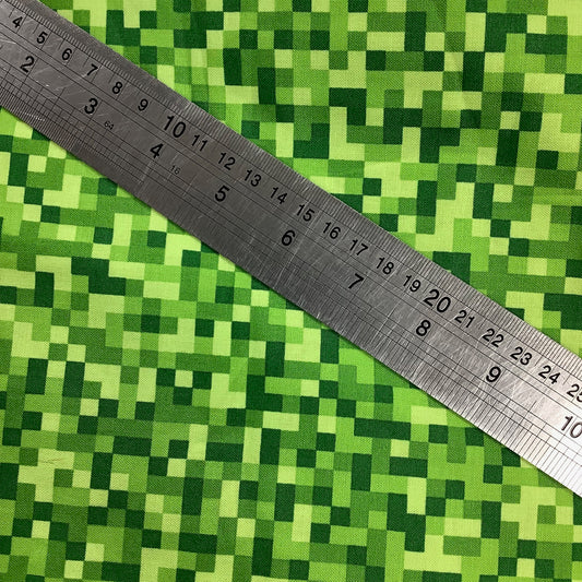 Bitmap Green by Michael Miller 1.2m CX7029 100% Cotton
