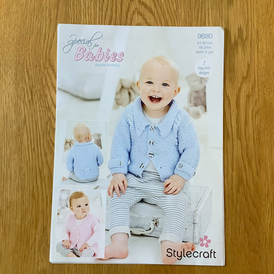 Stylecraft Special For Babies Double Knitting DK Pattern Jacket Waistcoat Childrens 9680