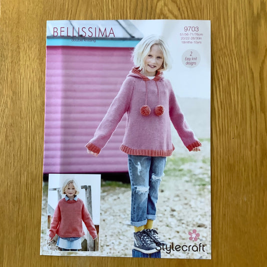 Stylecraft Bellissima Double Knitting DK Pattern 18 Months - 10 Years 9703