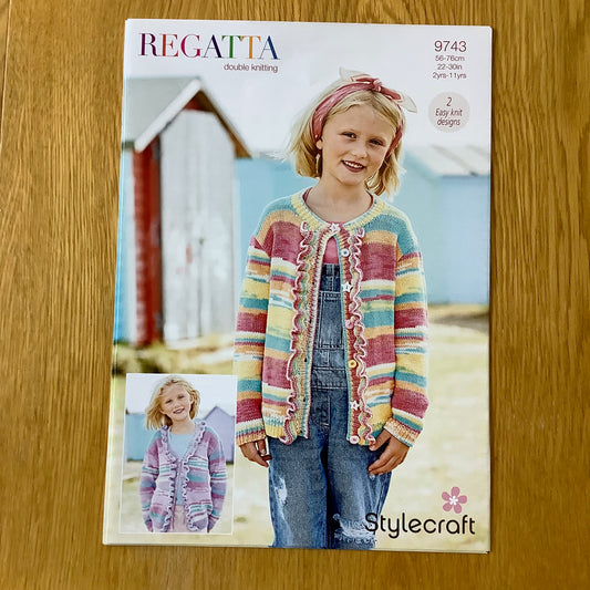 Stylecraft Regatta Double Knitting DK Pattern 2 - 11 Years 9743