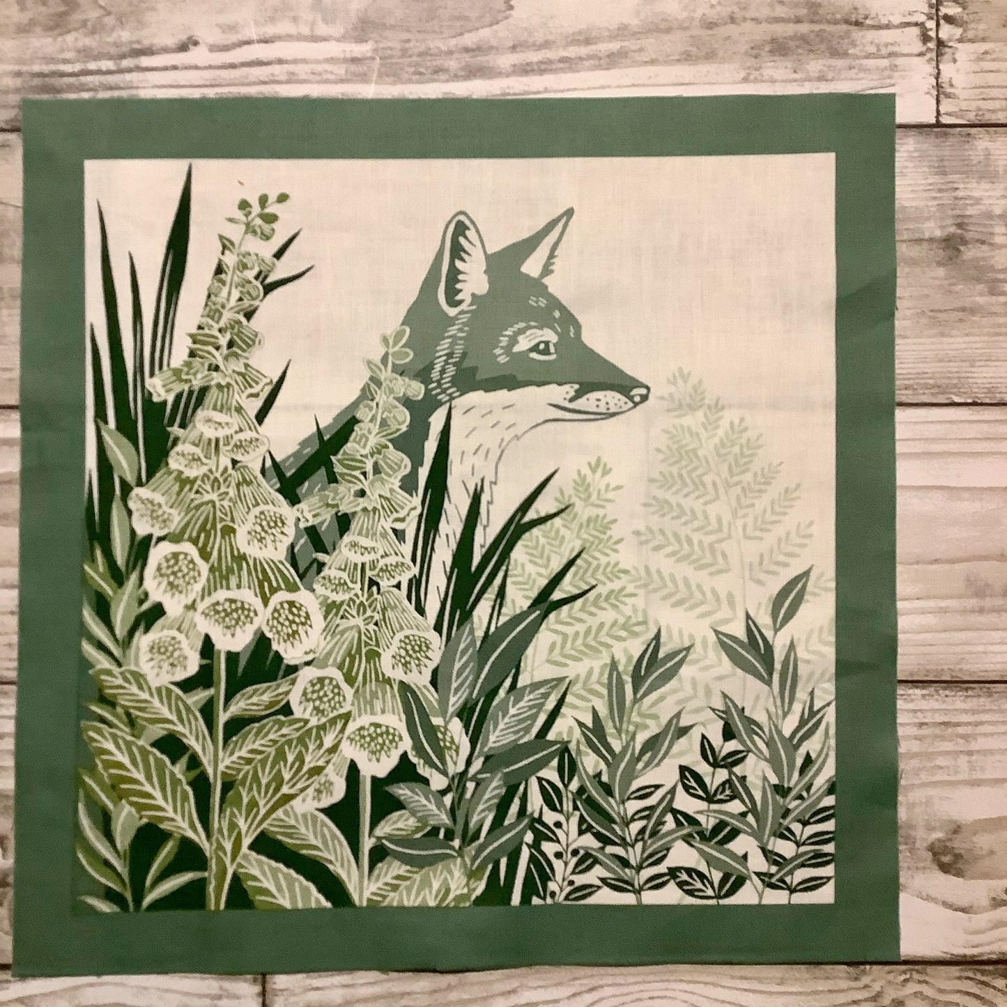 Makower Foxwood Inspirational Stitch Kit Panel Nature Fabric Buttons Slow Stitch Textile Art Free Motion Embroidery Applique