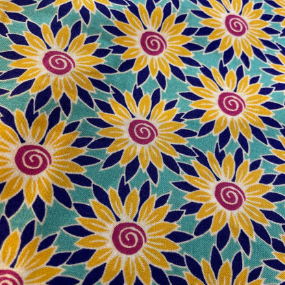 Makower Henna Beth Studley Set 1 | Floral Geometric 12 Designs | Patchwork Quilting | 100% Cotton