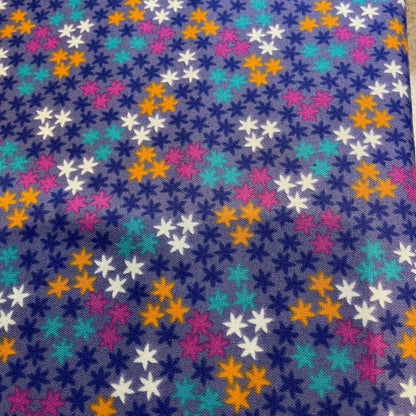 Makower Henna Beth Studley Set 2 | Star Circle Zig Zag Stripe | 12 Designs | Patchwork Quilting | 100% Cotton