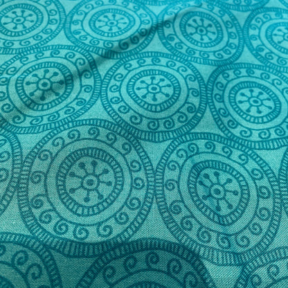 Makower Henna Beth Studley Set 2 | Star Circle Zig Zag Stripe | 12 Designs | Patchwork Quilting | 100% Cotton