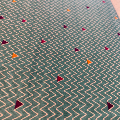 Makower Henna Beth Studley Set 2 | Star Circle Zig Zag Stripe | 12 Designs | Patchwork Quilting | 100% Cotton
