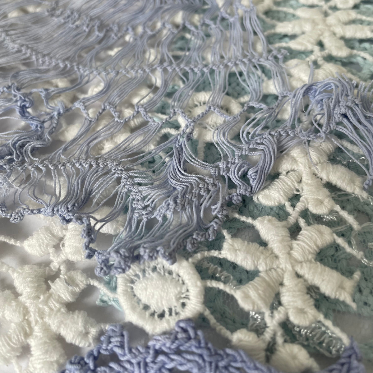 Hand-Dyed Vintage Textile Pack No.1 — Blue, Grey and White