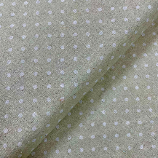 Moda Dot One Linen Mochi Dot Sand Bag Making Upholstery Fabric 329102BL