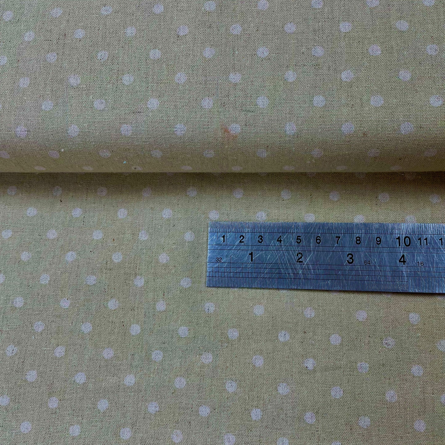 Moda Dot One Linen Mochi Dot Sand Bag Making Upholstery Fabric 329102BL