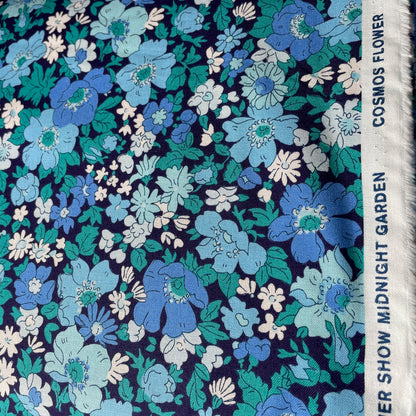 Liberty Of London 15 Different Fabrics Flower Show Midnight Garden Collection £12 per metre 100% Premium Cotton Fabric Quilting Craft Home Decor