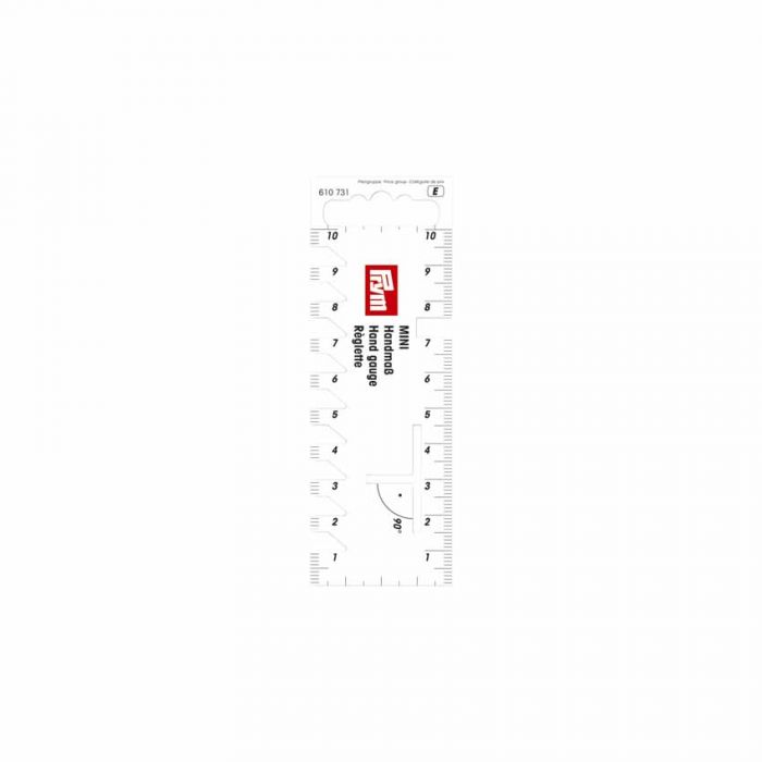 Prym Seam Gauge White Mini 10cm