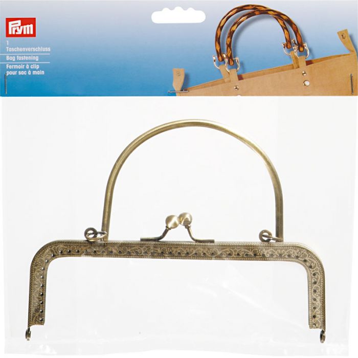 Prym Bag Fastening Elizabeth Antique Brass