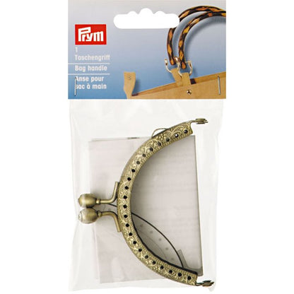 Prym Bag Fastening Purse Clasp Lorena Antique Brass 615170