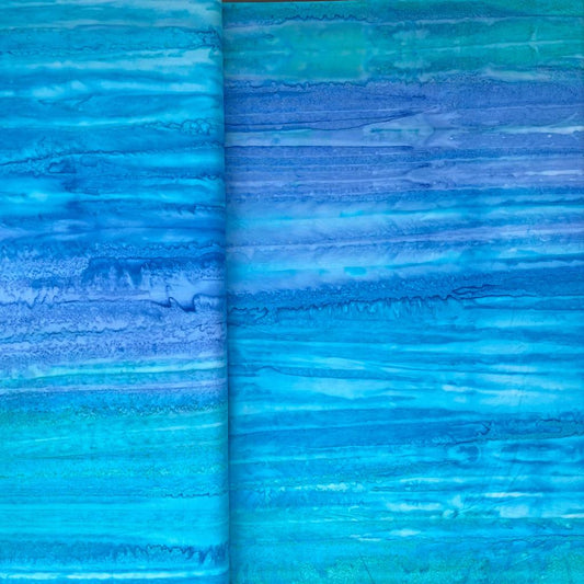 Kingfisher Fabrics Landscape Batiks Made in Indonesia 7 Colours Textile Art Quilting Patchwork Craft 100% Premium Cotton Fabric