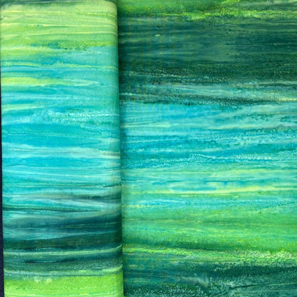 Kingfisher Fabrics Landscape Batiks Made in Indonesia 7 Colours Textile Art Quilting Patchwork Craft 100% Premium Cotton Fabric