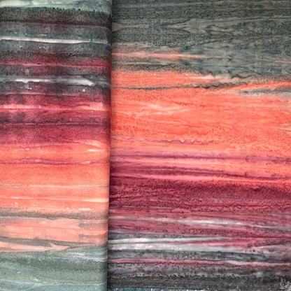 Kingfisher Fabrics Landscape Batiks Made in Indonesia 7 Colours Textile Art Quilting Patchwork Craft 100% Premium Cotton Fabric