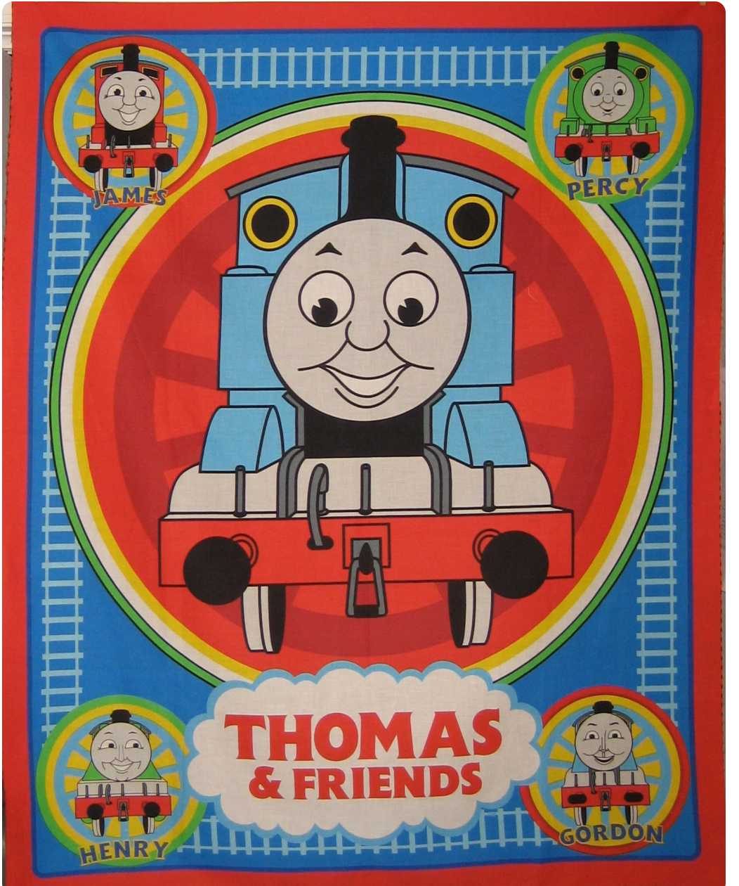 Thomas Tank Engine Fabric Panel Large Cotton Blend