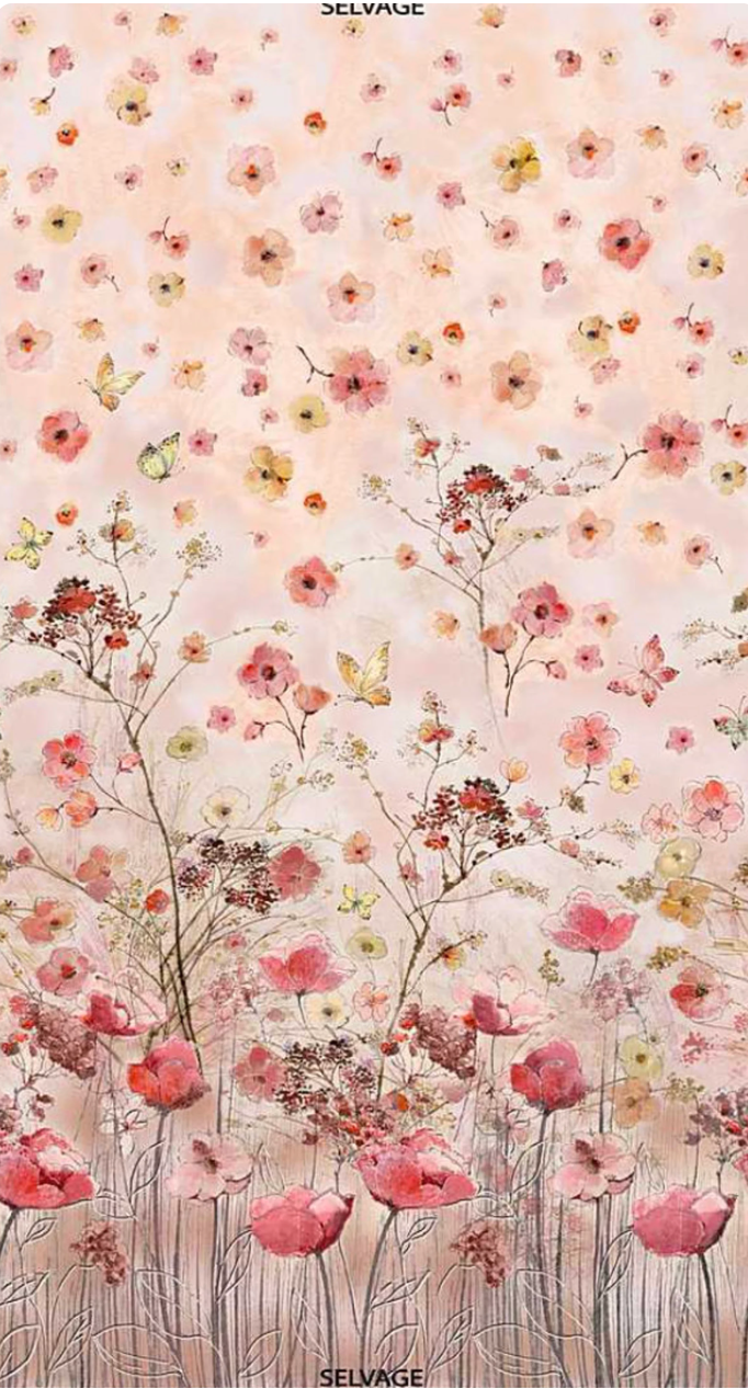 Timeless Treasures Floral Study 3 Designs and Panel Craft Patchwork Quilting 100% Premium Cotton Fabric