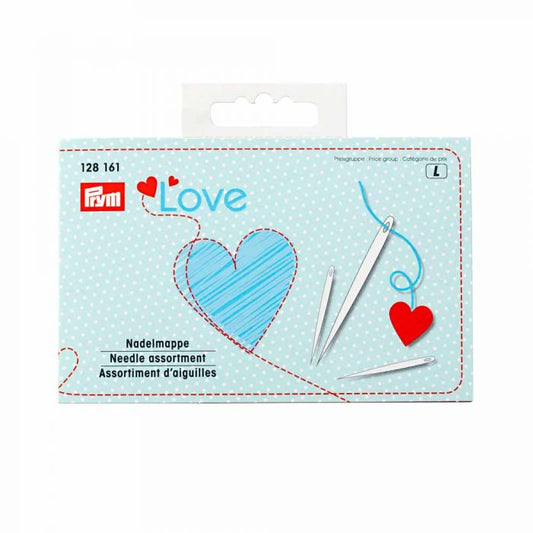 Prym Love Needle Assortment 29 Sewing & Darning Needles with Threader & Case 128161
