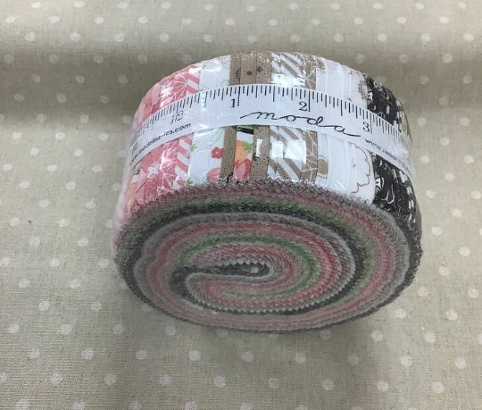 Moda Olive's Flower Market Jelly Roll Fabric 100% Quilting Cotton