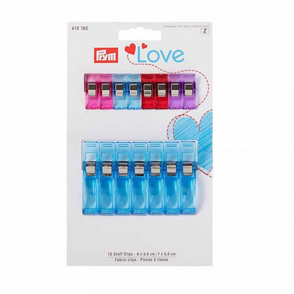 Prym Love Fabric Clips 2.6 cm & 5.5cm 610182 5.5cm 610183