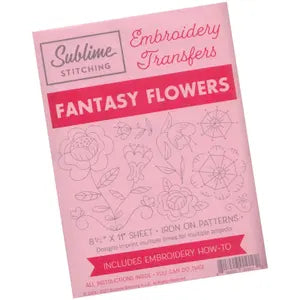 Fantasy Flowers Sublime Embroidery Transfers