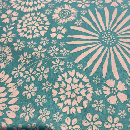 Michael Miller Floral Pop | Floral Geometric 3 Designs | Patchwork Quilting | 100% Cotton