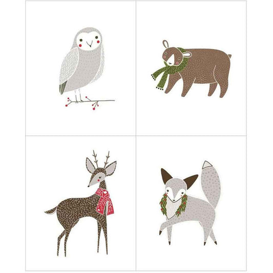 Moda Merriment Gingiber Creatures 2 Panels 100% Cotton Christmas